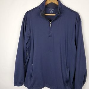 IZOD 💙  3/4 front zip Pull Over. Size large.